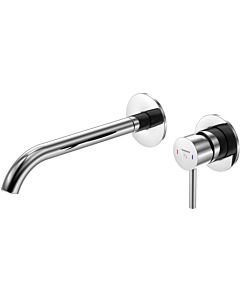 Steinberg Serie 100 basin mixer 1001820 concealed, projection 245 mm, chrome, wall mounting