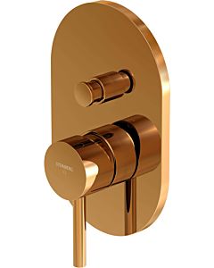 Steinberg Serie 100 bath mixer 10021033RG concealed, with cover plate 120 x 185 mm, with diverter, rose gold