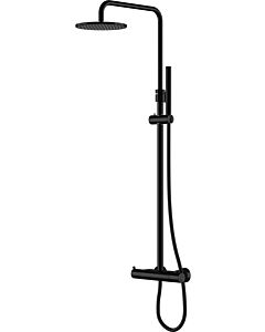 Serie 100 Steinberg mounted thermostatic mixer, rain / hand shower, matt black