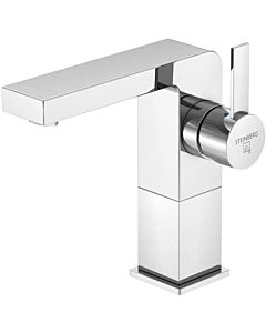 Steinberg Serie 120 basin mixer 1201750 chrome, raised version 220mm, without drain thread.