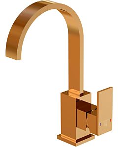 Steinberg Serie 135 basin mixer 1351501RG projection 150mm, height 300mm, swiveling, with waste set, rose gold
