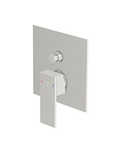 Steinberg Serie 160 Wannenarmatur 16021033BN Unterputz, brushed nickel, Abdeckplatte 165x165mm, für Wanne/Brausearmatur, mit Umsteller