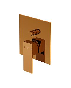 Steinberg Serie 160 Wannenarmatur 16021033RG Unterputz, rose gold, Abdeckplatte 165x165mm, für Wanne/Brausearmatur, mit Umsteller