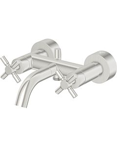Steinberg Serie 250 two-handle bath mixer 2501100BN exposed, projection 203mm, brushed nickel