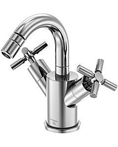 Steinberg Serie 250 Bidet -2-handle fitting 2501300 chrome, with pop-up waste