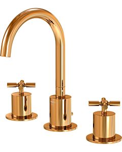Steinberg Serie 250 3-hole basin mixer 2502000RG with waste set, rose gold