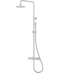 Steinberg Serie 250 shower set 2502721BN with exposed thermostatic mixer, rain/hand shower, brushed nickel