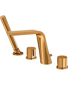 Steinberg Serie 260 4-hole bath mixer 2602400RG projection 200mm, with diverter and pull-out hand shower, rose gold