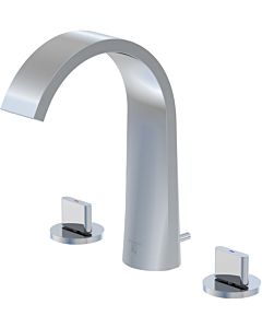 Steinberg series 280 3-hole basin mixer 2802000 projection 155 mm, with 90 degree ceramic valves, chrome