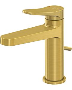 Steinberg series 340 basin mixer 3401000BG projection 126mm, with waste fitting 2000 2000 /4&quot;, brushed gold