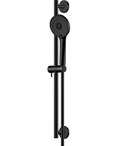 Steinberg Série 340 set de douche 3401601S tige 600 mm, avec douchette réglable en 3 directions, flexible de douche, noir mat