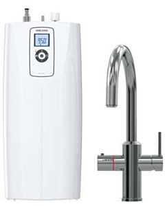 STIEBEL ELTRON neues Kochendwassersystem HOT 2.6 N Premium + 3in1 c 206270 chrom, heißes Wasser (95 °C) in einer Sekunde, Set mit Heißwassergerät und speziellem Wasserhahn für die Küche, TÜV geprüft