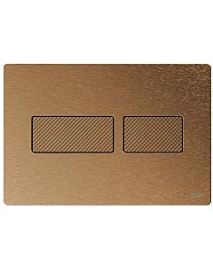 TECEsolid WC actuator plate 9240435 brushed bronze with diamond structure