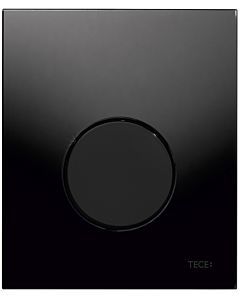 TECEloop Urinal Betätigungsplatte 9242657 Glas schwarz, Taste schwarz