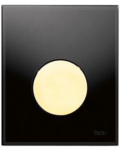 TECEloop Urinal Betätigungsplatte 9242658 Glas schwarz, Taste gold