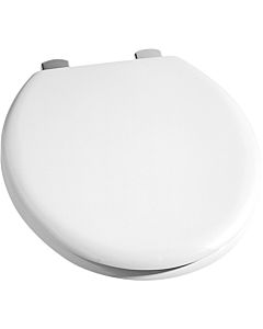 Pagette WC siège 440-0001 blanc , avec revêtement, blanc en acier inoxydable