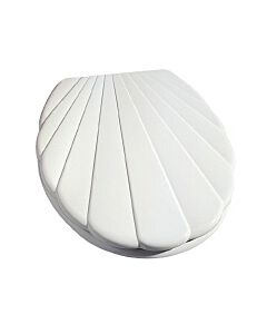 Pagette Olfa Senator WC siège 650-0001 blanc , avec couvercle, blanc en acier inoxydable