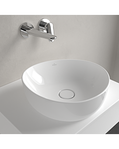 Villeroy und Boch Antao countertop washbasin 4A7240R1 40x39.5cm, asymmetrical, without overflow, white C-plus
