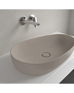 Villeroy und Boch Antao countertop washbasin 4A7465AM 65x40cm, asymmetric, without overflow, almond C-plus