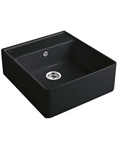 Villeroy und Boch single basin sink 632061S5 waste set, manual operation, mounting kit, ebony