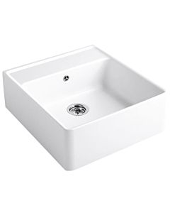Villeroy und Boch single basin sink 632062R1 waste set, eccentric actuation, mounting kit, white