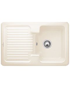 Villeroy & Boch Condor sink 674501KR with waste set and manual operation, crema