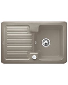 Villeroy & Boch Condor sink 674502TR with waste set and eccentric actuation, Timber