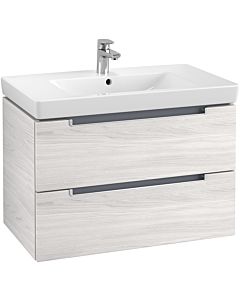 Villeroy & Boch Subway 2.0 Villeroy & Boch Subway 2.0 A69600E8 78.7x52x44.9cm, 2 pull-outs, matt silver handle, white wood