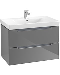 Villeroy & Boch Subway 2.0 Villeroy & Boch Subway 2.0 A69610FP 78.7x52x44.9cm, 2 pull-outs, handle chrome, glossy gray