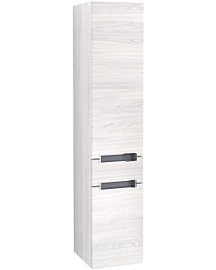 Villeroy & Boch armoire Subway 2.0 Villeroy & Boch A70710E8 35x165x37cm, gauche, poignée chromé , bois blanc