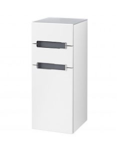 Villeroy & Boch Subway 2.0 side cabinet A7131RMS 35.4x85.7x37cm, right, handle chrome, silver-gray, matt white