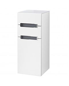 Villeroy und Boch Subway 2.0 side cabinet A7131SMS 35.6x85.7cm, right, chrome handle, white, matt white