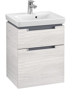 Villeroy & Boch Subway 2.0 Villeroy & Boch Subway 2.0 A90700E8 48.5x59x38cm, 2 pull-outs, matt silver handle, white wood