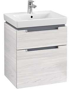 Villeroy & Boch Subway 2.0 Villeroy & Boch Subway 2.0 A90800E8 53.7x59x42.3cm, 2 pull-outs, matt silver handle, white wood