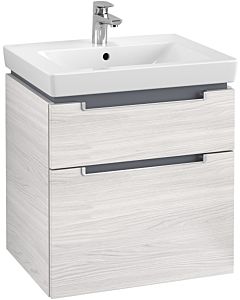 Villeroy & Boch Subway 2.0 Villeroy & Boch Subway 2.0 A90900E8 58.7x59x45.4cm, 2 pull-outs, matt silver handle, white wood