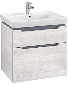 Villeroy & Boch Subway 2.0 Villeroy & Boch Subway 2.0 A91000E8 63.7x59x45.4cm, 2 pull-outs, matt silver handle, white wood