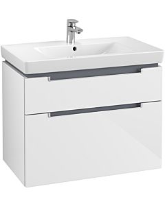 Villeroy & Boch Subway 2.0 Villeroy & Boch Subway 2.0 A91400DH 78.7x59x44.9cm, 2 pull-outs, handle silver matt, glossy white