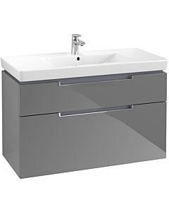 Villeroy & Boch Subway 2.0 Villeroy & Boch Subway 2.0 A91510FP 98.7x59x44.9cm, 2 pull-outs, handle chrome, glossy gray