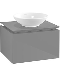 Villeroy & Boch Legato Waschtischunterschrank B56700FP 60x38x50cm, Glossy Grey
