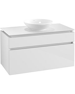 Villeroy & Boch Legato Waschtischunterschrank B57200DH 100x55x50cm, Glossy White