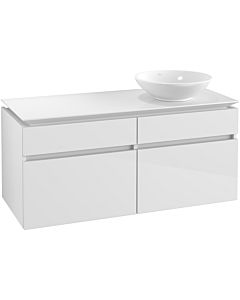 Villeroy & Boch Legato Waschtischunterschrank B58200DH 120x55x50cm, Glossy White