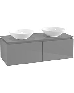 Villeroy & Boch Legato Waschtischunterschrank B58300FP 120x38x50cm, Glossy Grey