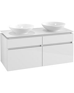 Villeroy & Boch Legato Waschtischunterschrank B58400DH 120x55x50cm, Glossy White
