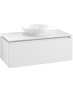 Villeroy & Boch Legato Waschtischunterschrank B603L0MS 100x38x50cm, mit LED-Beleuchtung, White Matt
