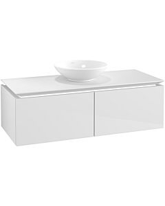 Villeroy & Boch Legato Waschtischunterschrank B609L0DH 120x38x50cm, mit LED-Beleuchtung, Glossy White