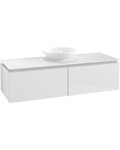 Villeroy & Boch Legato Waschtischunterschrank B61100DH 140x38x50cm, Glossy White