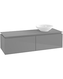 Villeroy & Boch Legato Waschtischunterschrank B61500FP 140x38x50cm, Glossy Grey
