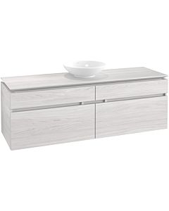 Villeroy & Boch Legato Waschtischunterschrank B67100E8 160x55x50cm, White Wood