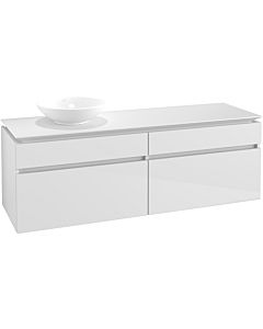 Villeroy & Boch Legato Waschtischunterschrank B67300DH 160x55x50cm, Glossy White