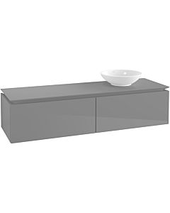 Villeroy & Boch Legato Waschtischunterschrank B67400FP 160x38x50cm, Glossy Grey